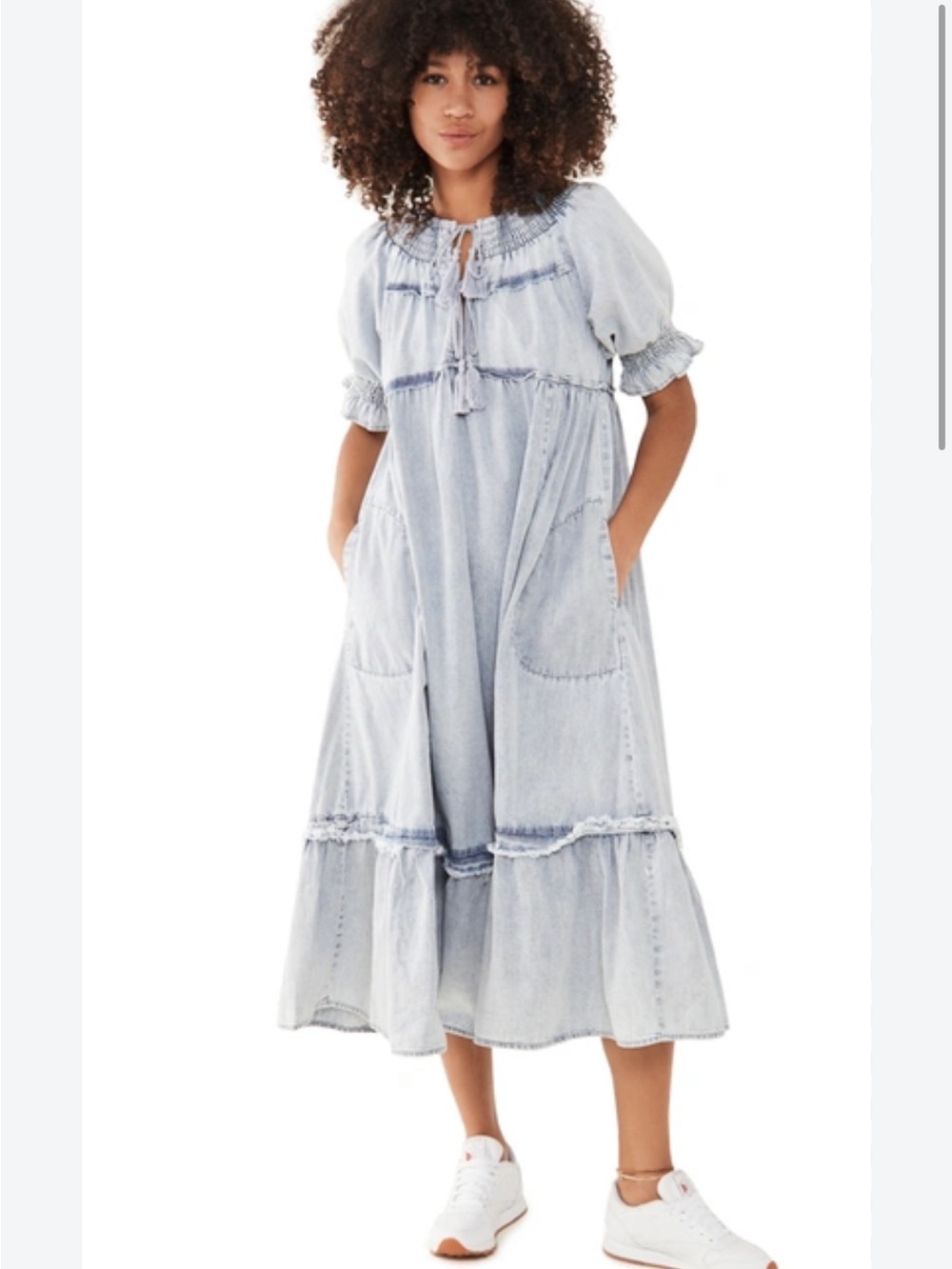 Free People Sz Medium denim dress NWOT SOLD OUT